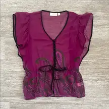 Kenar Silk Paisley Blouse