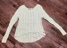 Abercrombie & Fitch Light blue scoop neck sweater