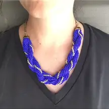 beaded statement necklace
