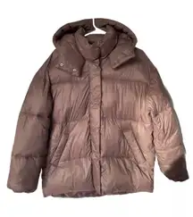 Abercrombie &Fitch Women Padded Jacket Small Loose fit brown pit to pit 24in