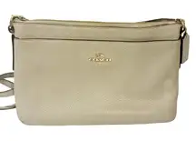 COACH Journal Crossbody in Polished Pebble Leather Gold Hardware Bag