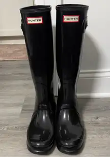 Hunter original tall glossy rain boot
