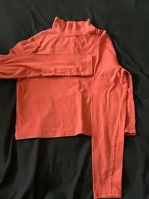 Orange Cropped Long Sleeve
