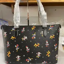 Coach  Disney Holiday Print Gallery Tote Bag