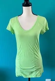 Zella ⭐️  neon green short sleeve shirt in size medium