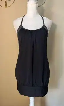 Lululemon No Limits Black / Wee Are From Space Black Cashew Tank Top Size 4