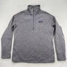 Patagonia Better Sweater‎ 1/4 Zip Fleece Pullover Gray Outdoor Womens Size M