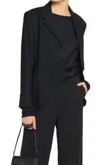 Jil Sander Black Wool Silk Blazer