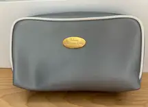 CHRISTIAN DIOR Parfums Perfume Cosmetic Makeup Bag Small Silver Gold Tone