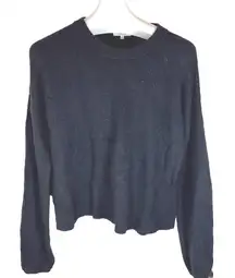 Madewell Alpaca Womens Wool Crew Neck Sweater Black Size‎ Large Pull Over Career