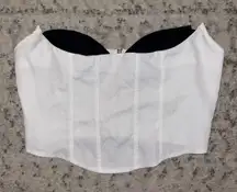 Tailored Contrast Bust Crop Top