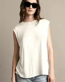 RAG & BONE Michal Linen Muscle Tank | Large