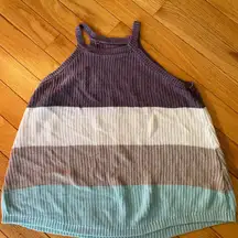 UNBRANDED Top Tank Knit Summer Colorblock Size XXS