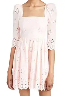 CARA CARA Hart Dress Blush Eyelet 2 NWT