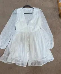 Hello Molly Mini Dress White