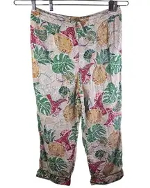 Farm Rio Womens Mosaic Tapered Boho Pull On Drawstring Comfy Pant Size XL