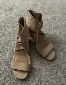 Lucky Brand Tammanee Open Toe Wedge Sandals Size 7.5