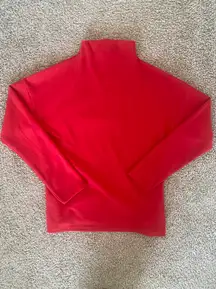 Red High Neck Sweater