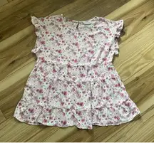 Emily Wonder Pink Floral Top S