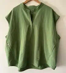 FIGS Technical Collection Rafaela Oversized Green Scrub Top 4X