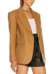 Smythe 90s blazer in toffee herringbone