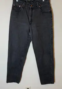Vintage Levis 560 Black Loose Fit Straight Leg Jeans Womens Size 13‎ MED