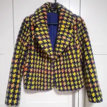 Stylish Houndstooth Women's Jacket