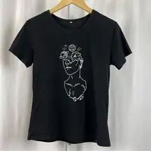 Artsy Womens Feminist Galaxy Space Medium Graphic Print Shirt Woman Boho Hippie