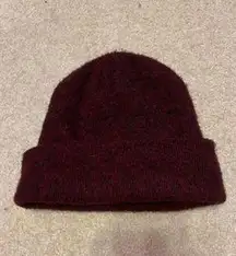 Knit Maroon Beanie