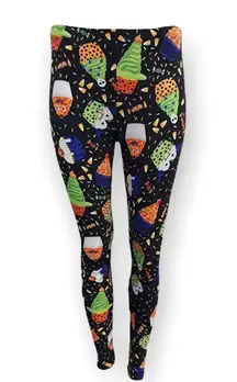 NWT Junior Womens  Halloween Cupcake Leggings- Sz S 3/5