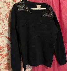 Rhinestone Blue Sweater