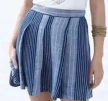 Ace & Jig pleated linen mini skirt