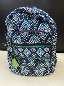 Vera Bradley Ink Blue Women's Floral Campus Backpack SKU 6098