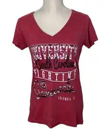 My U Vintage Soft University of South Carolina Fighting Gamecocks V-Neck Tee