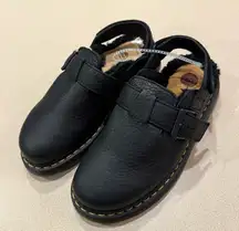 Dr. Martens Black Leather Jorge ll Buckle slingback size 9