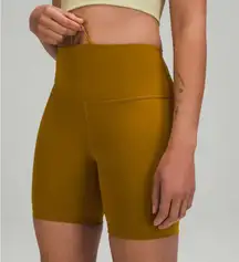 EVERLUXNWOT Lululemon Wunder Train High-Rise Short 6"Gold Spice