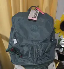 🆕️Kipling Teal Backpack with Monkey Keychain