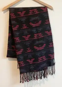 Eddie Bauer Southwestern‎ Navajo Reversible Fringe Scarf