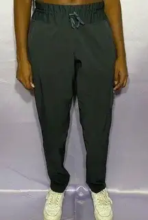 Dark Grey Drawstring Windbreaker workout pants L