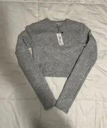 Cropped Gray Sweater