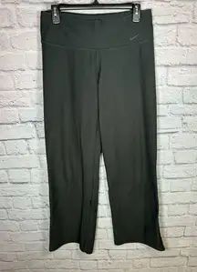 Nike  Yoga Pants Women's medium long Black Dri Fit Stretch‎ wide leg