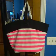 Victoria's Secret  oversized striped tote bag