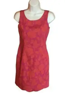 Vintage Y2K.pink and orange floral dress