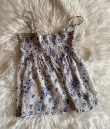 Floral Tube Top With Adjustable Straps 