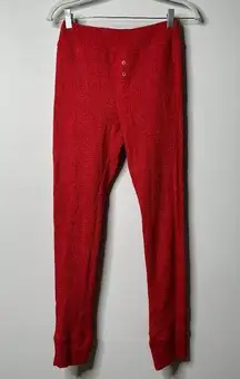 Aerie Red Thermal Pajama Pants Women's Medium