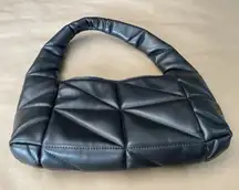 Zara Black Quilted Puffer Shoulder Bag Purse