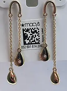 NWT Style & Co. Double teardrops earrings with rhinestones.