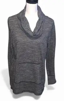 Sonoma Womens Gray PullOver Sweatshirt Mock Neck Size L Cowl Neck