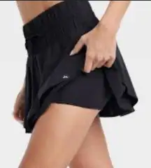 JoyLab Black Womens High Rise Flowy Skort
