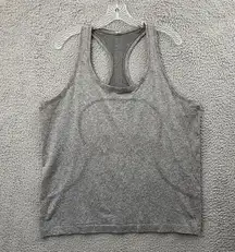 Lululemon Swiftly Tech Tank Top Gray Athletic Athleisure Running Gym Women's 16